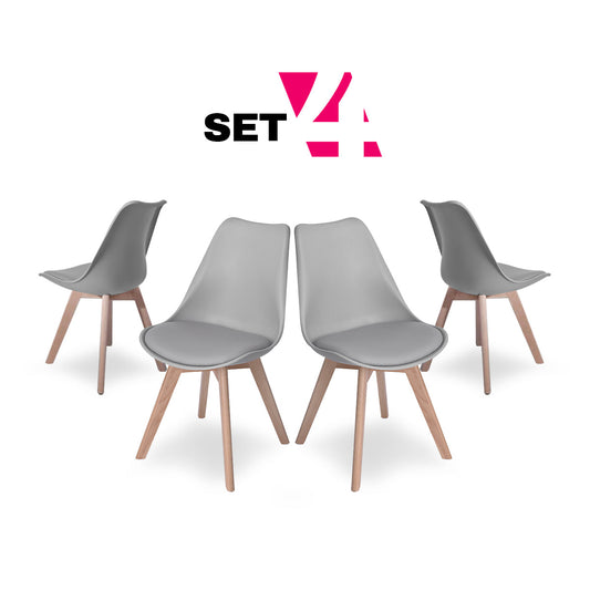 Set de 4 sillas - Tu Gow