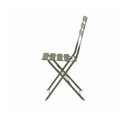 Juego de mesa con 2 sillas para exterior Paris - Verde - Tugow