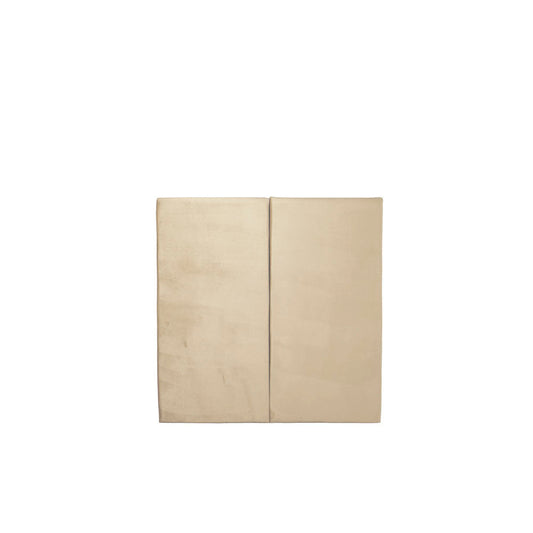 Juego de 2 paneles para cabecera modular individual Lunaria - Beige