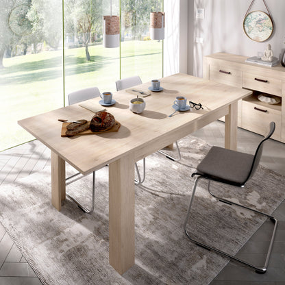 Mesa de comedor extensible Santos - Color Madera - Tu Gow