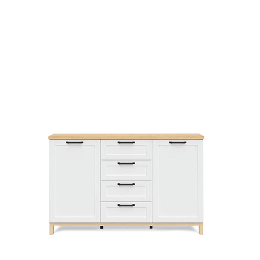 Credenza Larvik - Color Madera y Blanco - Tu Gow