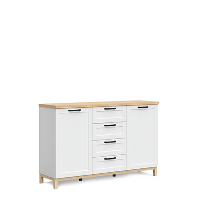 Credenza Larvik - Color Madera y Blanco - Tu Gow