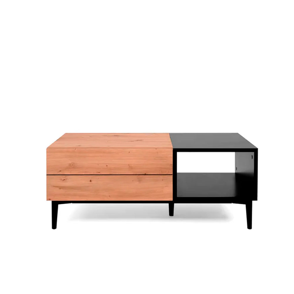 Mesa de centro Lexington - Color Madera y Negro - Tugow