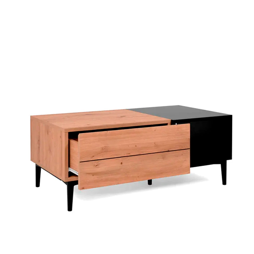 Mesa de centro Lexington - Color Madera y Negro - Tugow