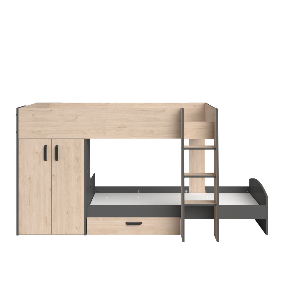 Litera Dim- Roble y Negro - Tugow