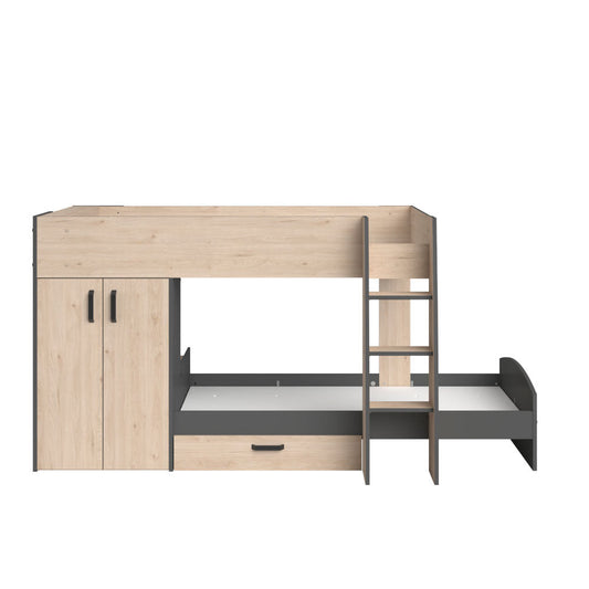 Litera Dim- Roble y Negro - Tugow