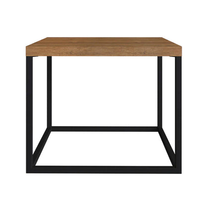 Juego de 3 mesas de centro Long - Negro y Color Madera - Tugow