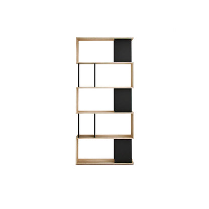 Librero Tucson - Color Madera y Negro - Tugow