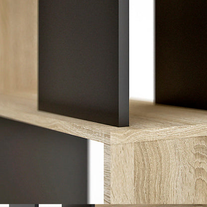 Librero Tucson - Color Madera y Negro - Tugow