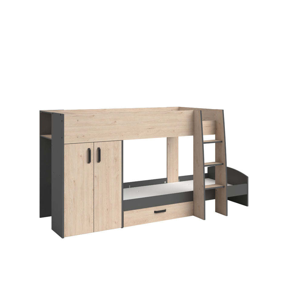 Litera Dim- Roble y Negro - Tugow