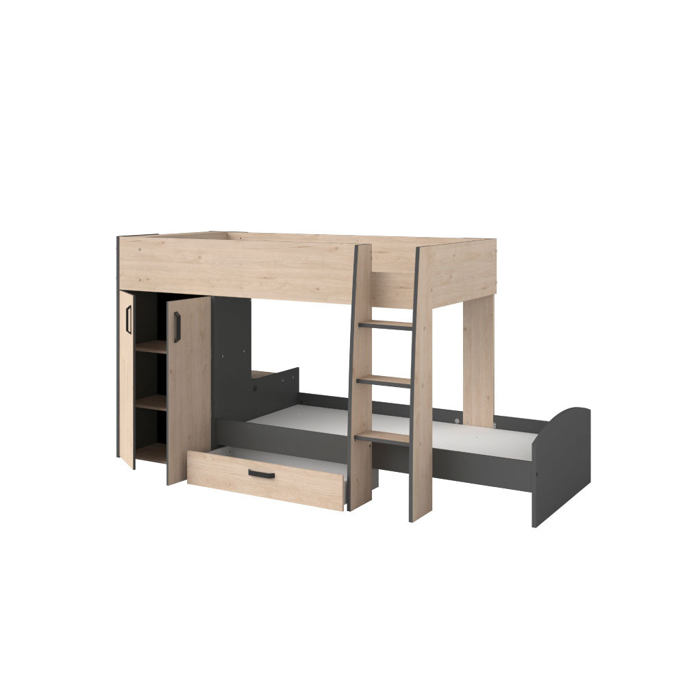 Litera Dim- Roble y Negro - Tugow