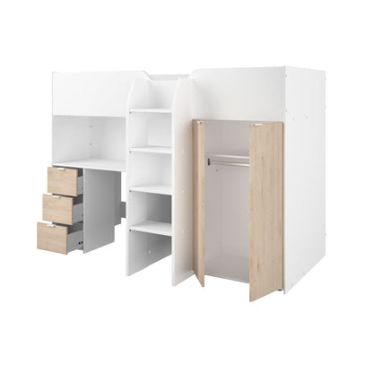 Litera Soul - Blanco y Roble - Tugow