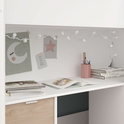 Litera Soul - Blanco y Roble - Tugow
