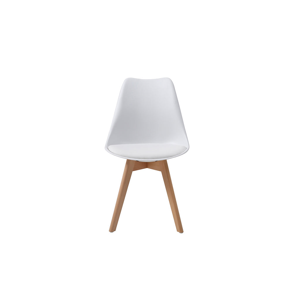 Comedor Macoba con 4 sillas Helsinki - Blanco - Tugow