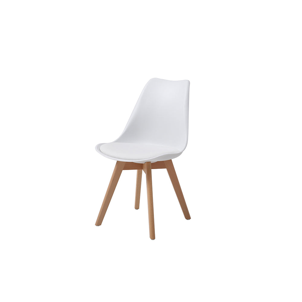 Comedor Macoba con 4 sillas Helsinki - Blanco - Tugow