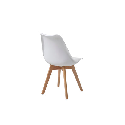 Comedor Macoba con 4 sillas Helsinki - Blanco - Tugow