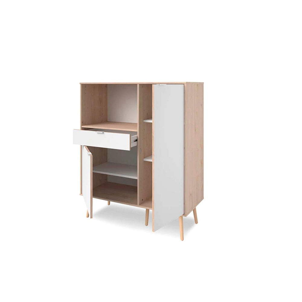 Alacena Masha - Color Madera y Blanco - Tugow