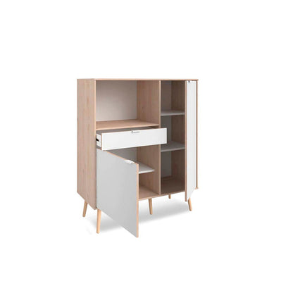 Alacena Masha - Color Madera y Blanco - Tugow