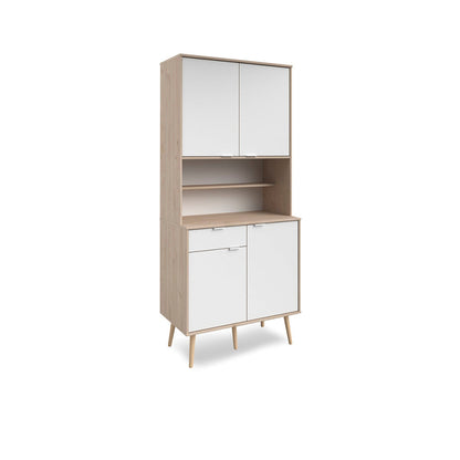 Alacena Masha - Color Madera y Blanco - Tugow
