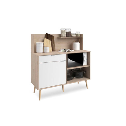 Alacena Masha - Color Madera y Blanco - Tugow