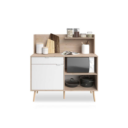 Alacena Masha - Color Madera y Blanco - Tugow
