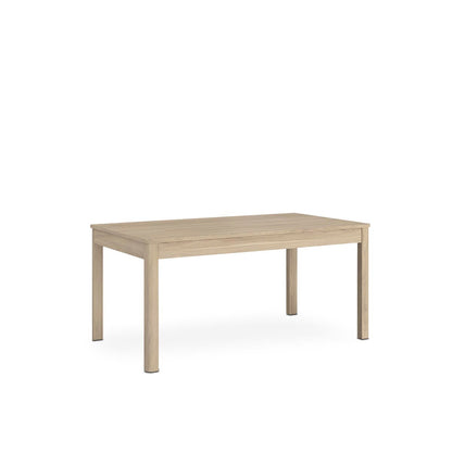 Mesa color roble con 6 sillas grises - Tu Gow