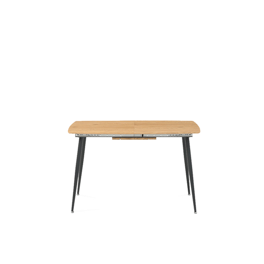 Mesa de comedor extensible Stanis - Color Madera y Negro - Tugow