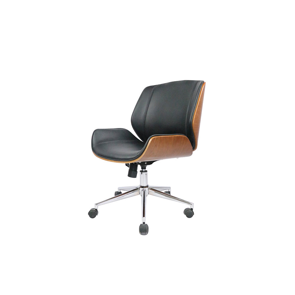 Silla de oficina Milano - Color Nogal y Negro - Tugow