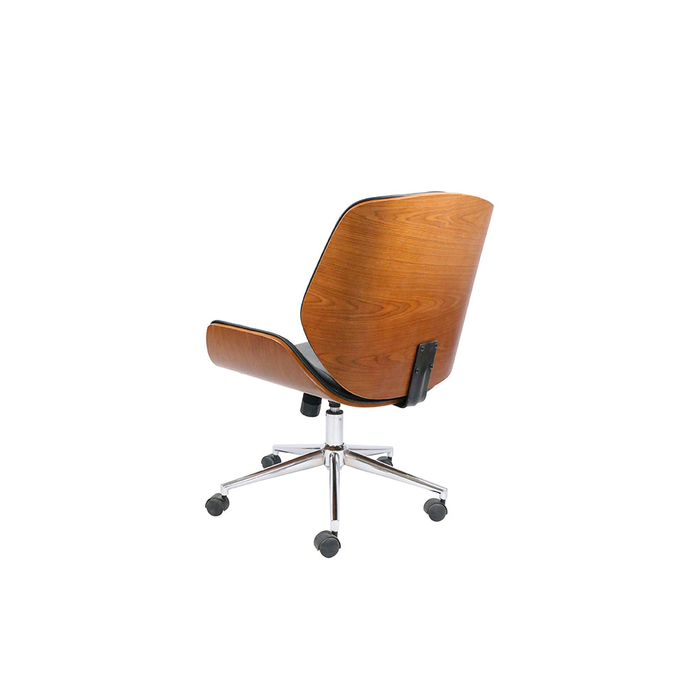 Silla de oficina Milano - Color Nogal y Negro - Tugow