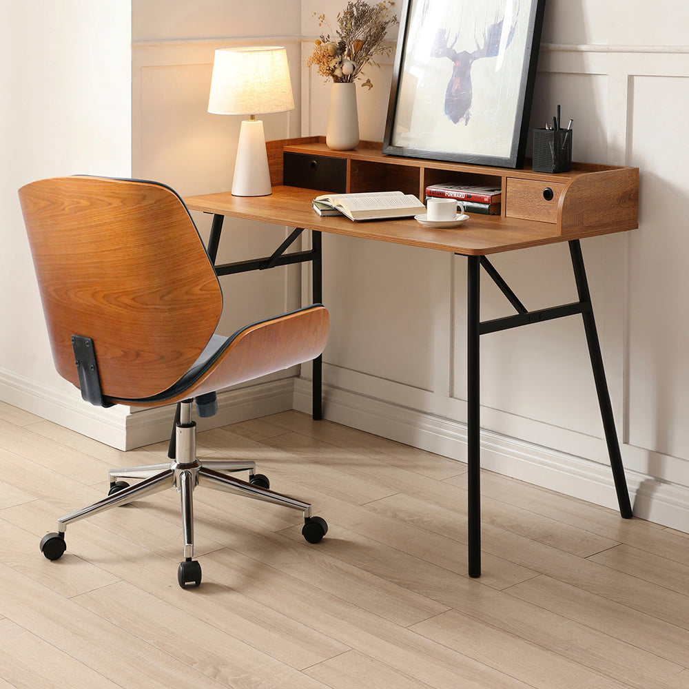 Silla de oficina Milano - Color Nogal y Negro - Tugow