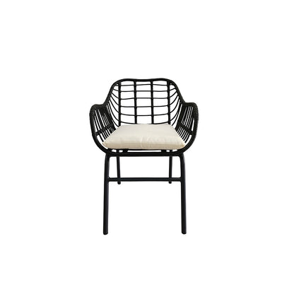 Set de 4 sillas de exterior Millor - Negro - Tugow
