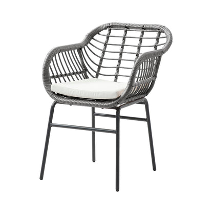 Set de 4 sillas de exterior Millor - Gris - Tu Gow