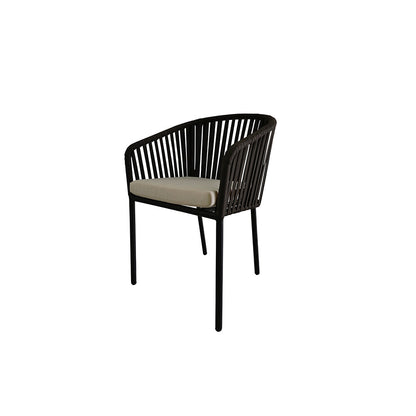 Set de 4 sillas de exterior Mindelo - Negro - Tugow