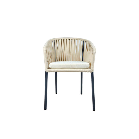 Silla de exterior Mindelo - Beige y Negro - Tugow