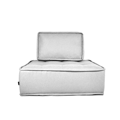 Sillón 1 Plaza Mood - Gris Plata