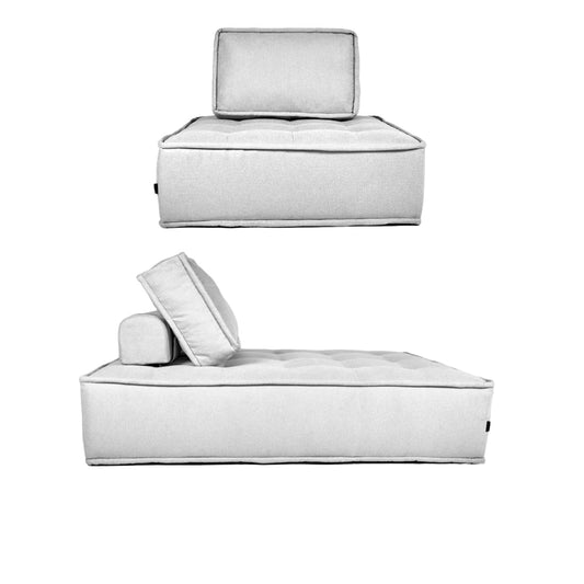 Set Sillones de 1 y 2 plazas Mood - Gris Plata - Tugow