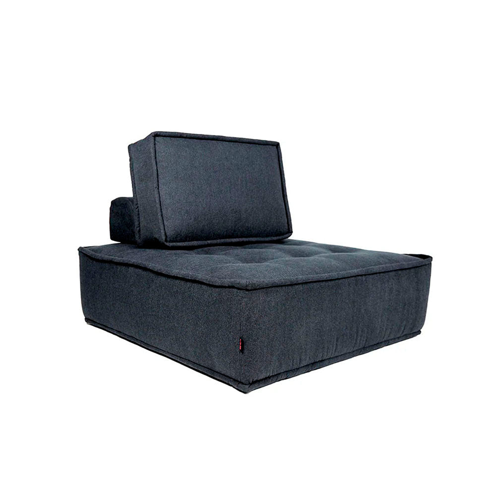 Sillón 1 Plaza Mood - Gris Obscuro