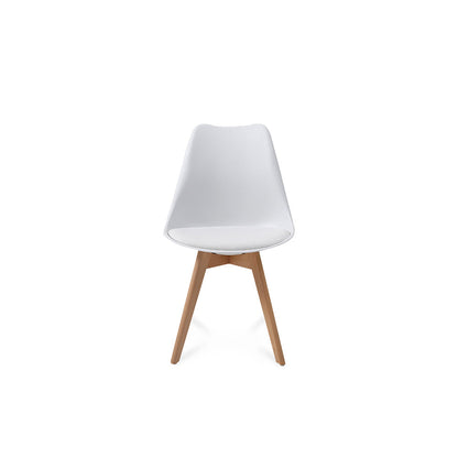Comedor Munich con 4 sillas Helsinki - Blanco - Tugow