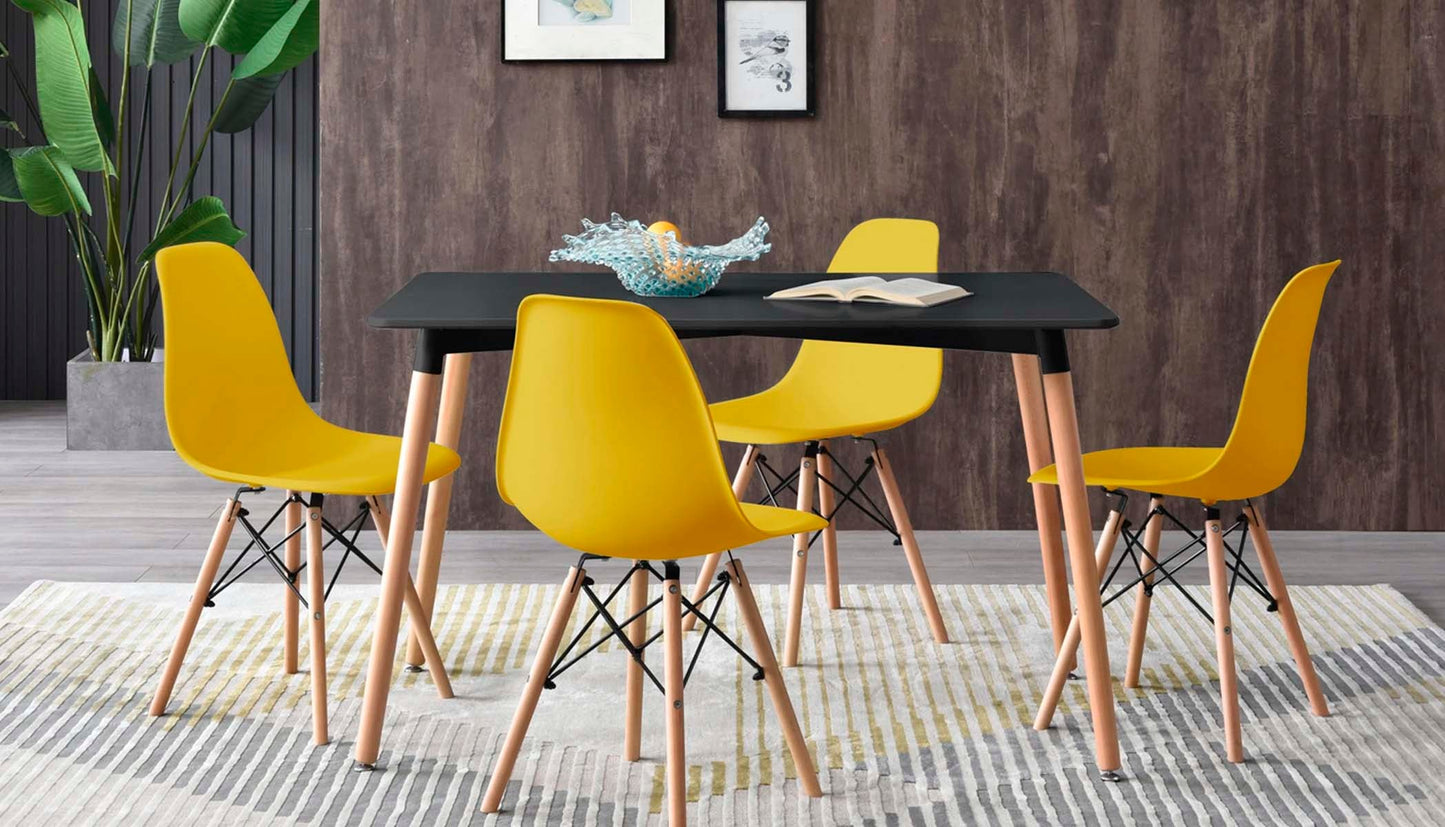 Mesa rectangular Réplica Eames - Negro - Tu Gow