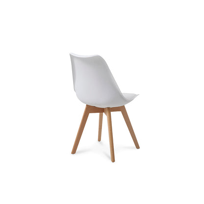 Comedor Munich con 4 sillas Helsinki - Negro y Blanco - Tugow