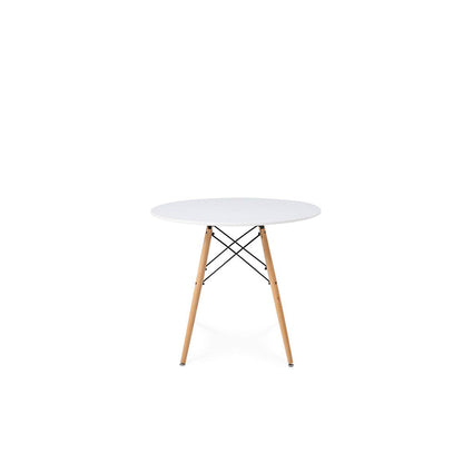 Comedor Munich con 4 sillas Oslo - Blanco y Amarillo - Tugow