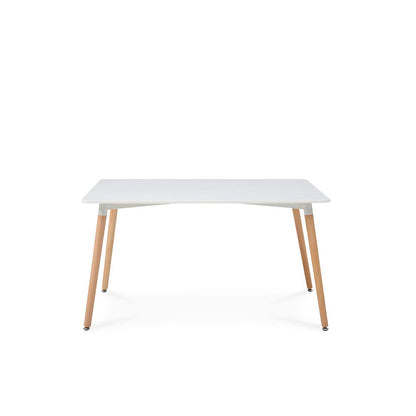 Comedor Munich con 4 sillas Oslo - Blanco y Rojo - Tugow