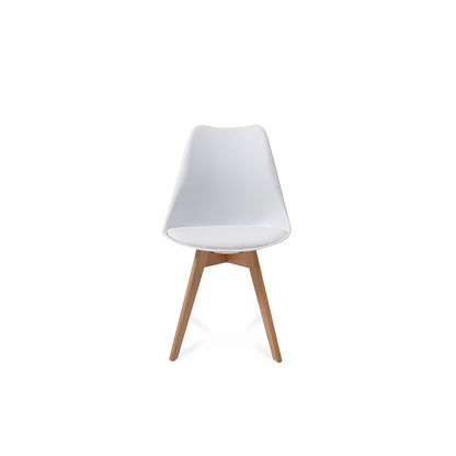 Comedor Munich con 4 sillas Helsinki - Blanco - Tugow