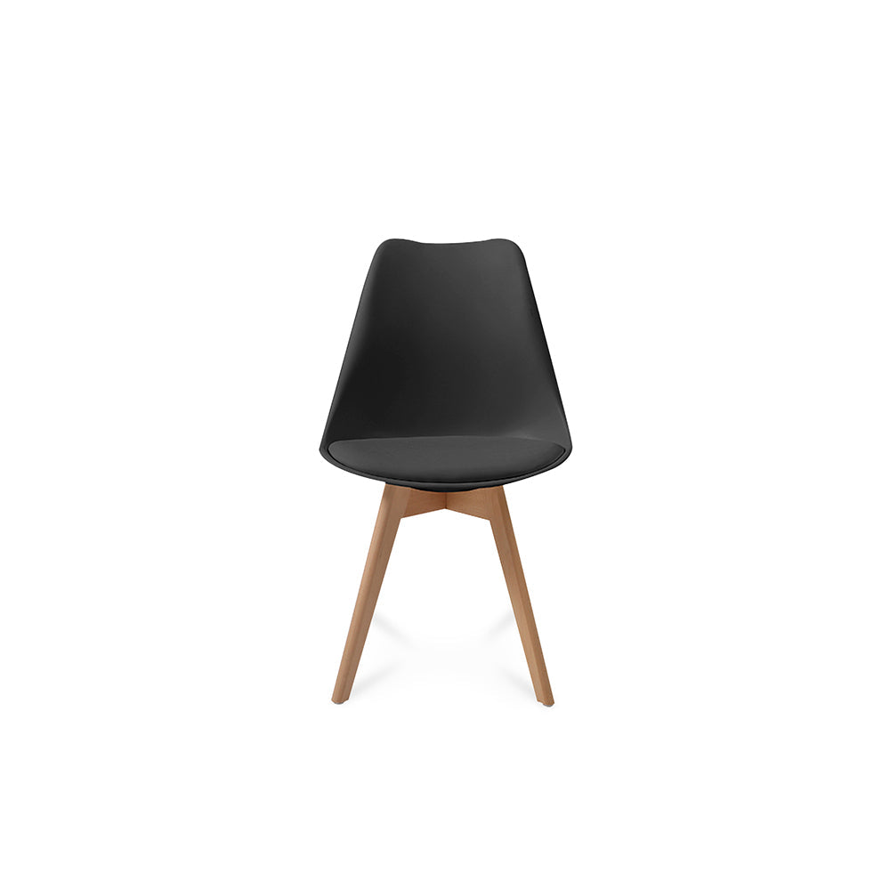 Comedor Munich con 4 sillas Helsinki - Negro - Tugow