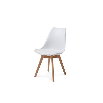 Comedor Munich con 4 sillas Helsinki - Blanco - Tugow