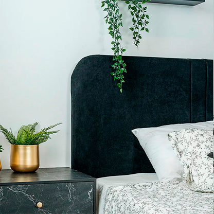 Cabecera Noar queen/king size - Negro - Tugow
