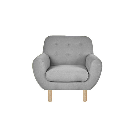 Sillón Nora - Gris Plata - Tugow