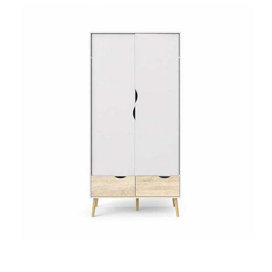 Armario Nordik - Color Madera y Blanco - Tugow