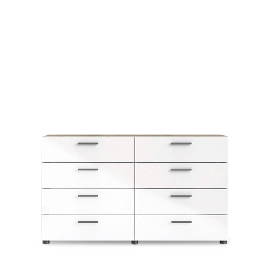 Cajonera Nova - Color Madera y Blanco Brillante - Tu Gow