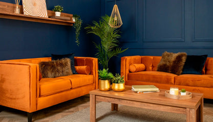 Sillón terciopelo Oscar - Canela - Tugow